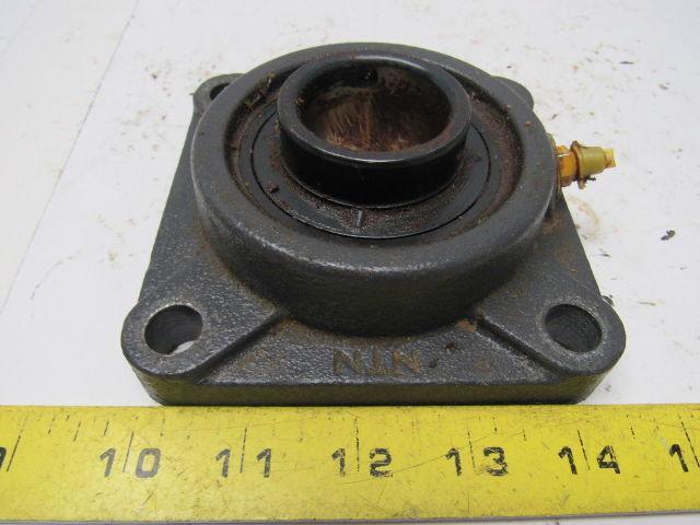 NTN FU207V Flange Bearing 4 Bolt 1-7/16" Bore 3-5/8" Bolt Hole Center to Center