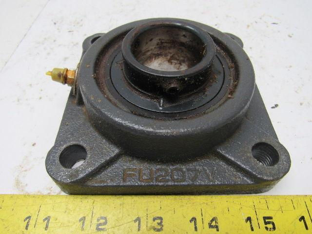 NTN FU207V Flange Bearing 4 Bolt 1-7/16" Bore 3-5/8" Bolt Hole Center to Center