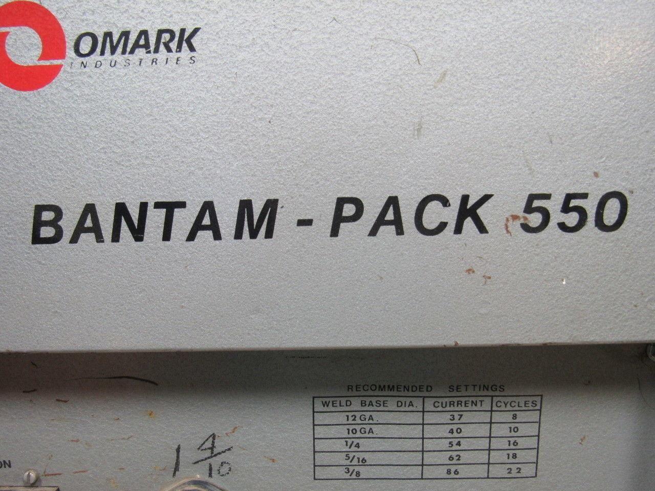 KSM OMARK Bantam Pack 550 Stud Welding Control Unit 208/230 416/480 580 Volt