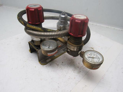 PROSTAR PLATINUM Praxair Gas Regulator Assembly & Gauges W/Mount