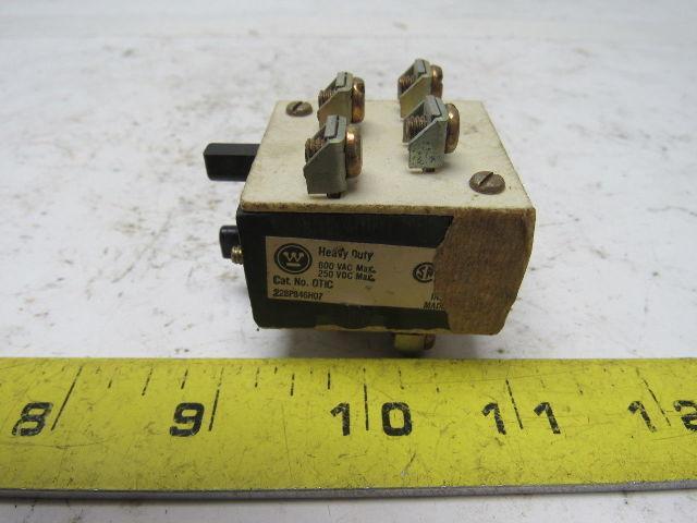 Westinghouse OTIC Heavy Duty Oil-Tite Contact Block Lot of 2