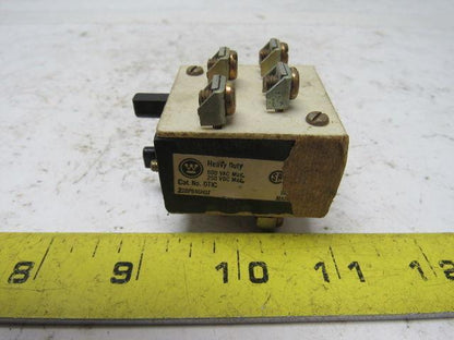 Westinghouse OTIC Heavy Duty Oil-Tite Contact Block Lot of 2