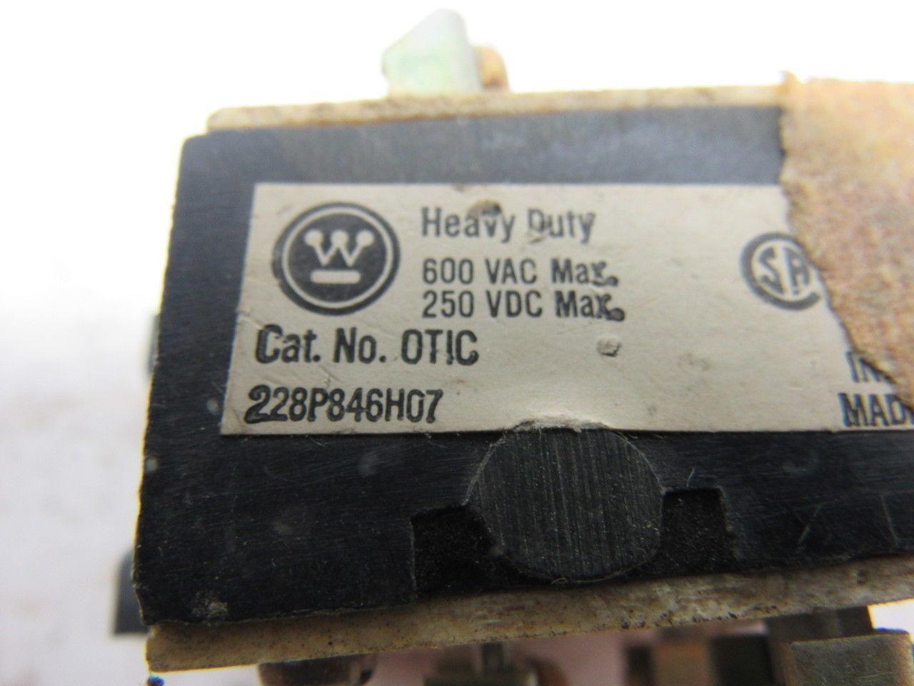 Westinghouse OTIC Heavy Duty Oil-Tite Contact Block Lot of 2