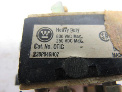 Westinghouse OTIC Heavy Duty Oil-Tite Contact Block Lot of 2