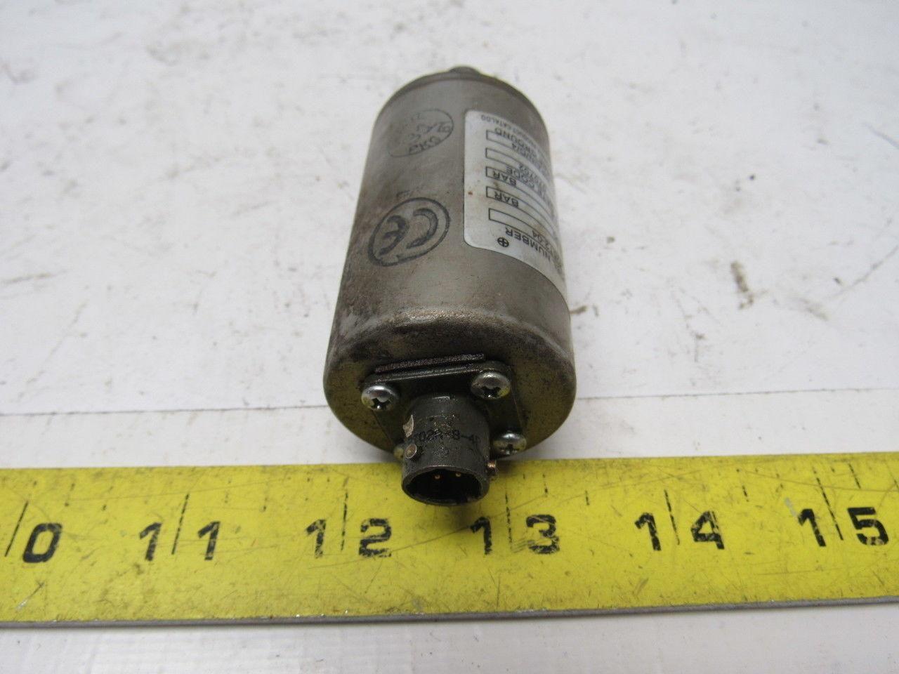 Barksdale 425T2-04 Pressure Transducer 0-100PSIG 4 Pin Female Plug