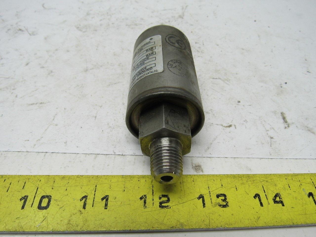 Barksdale 425T2-04 Pressure Transducer 0-100PSIG 4 Pin Female Plug