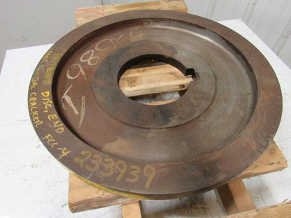 American Pulverizer 233939 Coal Cracker End Disc FCC-4 25-1/2" OD X 2-3/8" Thick