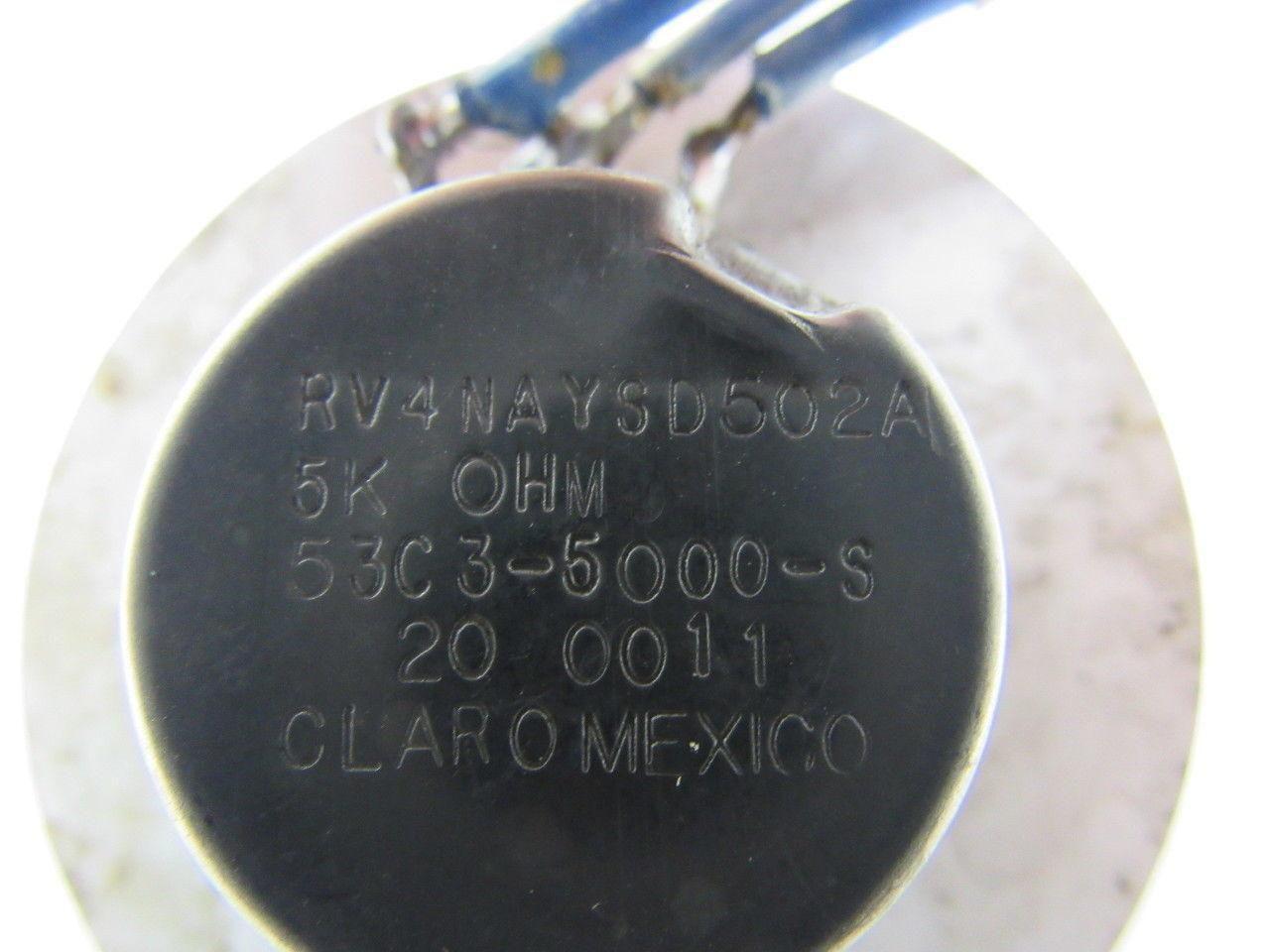 Ohmite RV4NAYSD502A Industrial Potentiometer 2W 5K Ohm