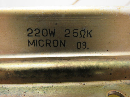 Micron 08. 220W 25000 Ohms Large Capacity Cement Resistor Bank