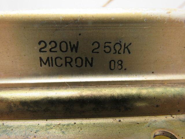 Micron 08. 220W 25000 Ohms Large Capacity Cement Resistor Bank