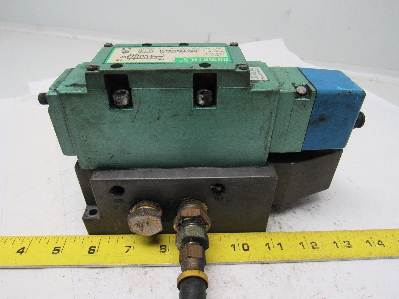Numatics 124BA43BMP56Y61 2 Position 4 Way Single Solenoid Spring Return Valve