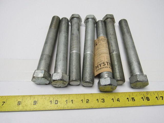 Hyster 0186433 Cap Screws 6-1/2" L 7/8"-14 Thread 2-1/4" Thread Length Lot of 7