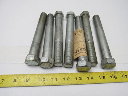 Hyster 0186433 Cap Screws 6-1/2" L 7/8"-14 Thread 2-1/4" Thread Length Lot of 7