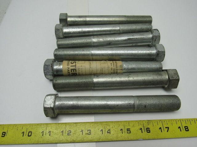 Hyster 0186433 Cap Screws 6-1/2" L 7/8"-14 Thread 2-1/4" Thread Length Lot of 7