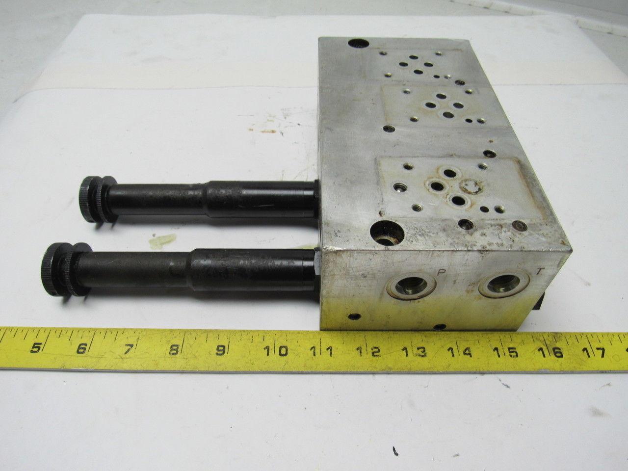 PARKER HYDRAULIC HFC32 387 LA Valve Manifold Body Takeoff Seiki HT20S 2