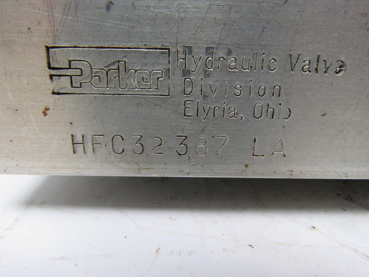 PARKER HYDRAULIC HFC32 387 LA Valve Manifold Body Takeoff Seiki HT20S 2