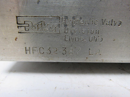 PARKER HYDRAULIC HFC32 387 LA Valve Manifold Body Takeoff Seiki HT20S 2