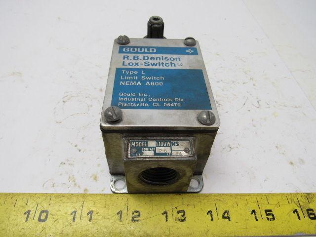 Gould Modicon L100WNS Severe Duty Limit Mill Switch NEMA A600
