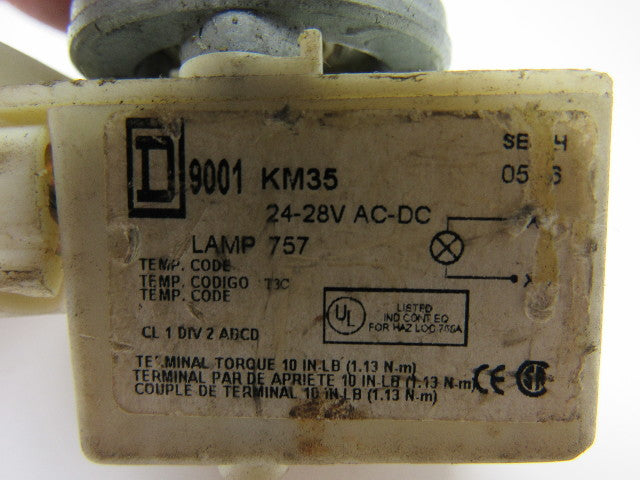 Square D 9001 KM35 Light blocks for pilot & pushbuttons Lot of 5