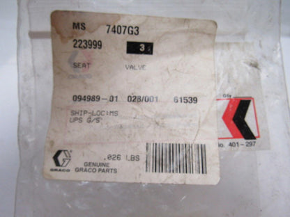 Graco 223999 Valve Seat 7/16-14 Lot of 3