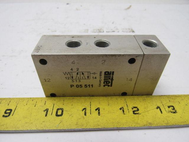 Airtec P-05-511 Pneumatically Operated Spool Valve 5/2-Way Single Pilot
