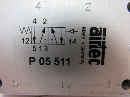 Airtec P-05-511 Pneumatically Operated Spool Valve 5/2-Way Single Pilot