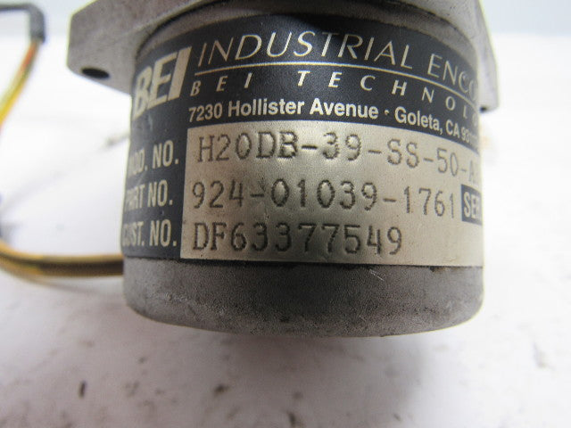BEI H20DB-39-SS-50-AB-3904-SC18-24V Optical Incremental Encoder