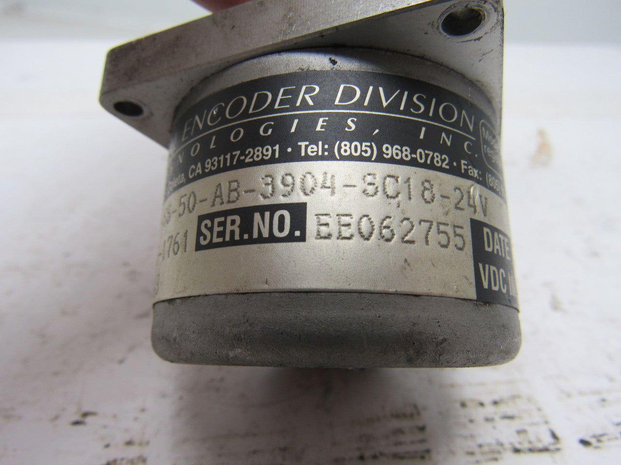 BEI H20DB-39-SS-50-AB-3904-SC18-24V Optical Incremental Encoder