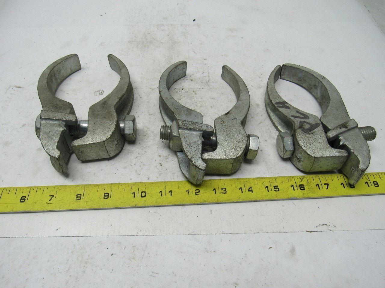 Steel City PA-4 Galvanized Beam Clamps for Mounting 4" Pipe Conduit Lot Of 3