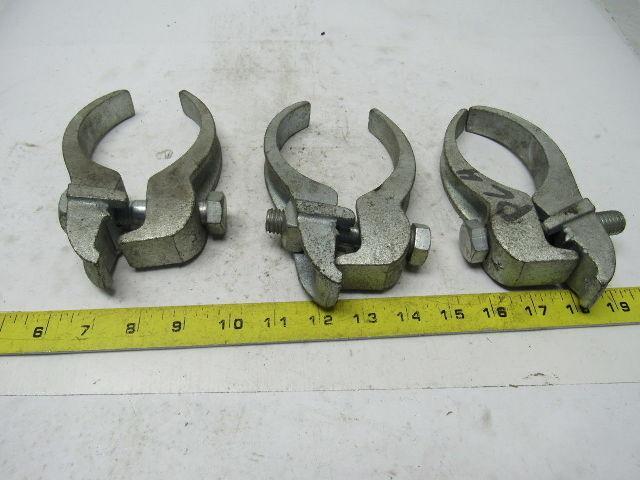 Steel City PA-4 Galvanized Beam Clamps for Mounting 4" Pipe Conduit Lot Of 3