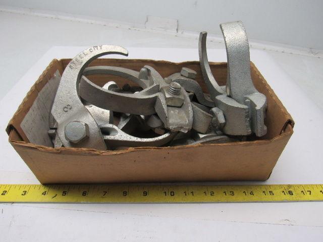 Steel City PC-300ET 3" Galvanized Edge Clamp Type Rigid Conduit Clamp Lot Of 7