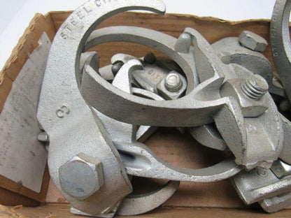 Steel City PC-300ET 3" Galvanized Edge Clamp Type Rigid Conduit Clamp Lot Of 7