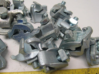 Steel City PC-50ET 1/2" Galvanized Edge Type Rigid Conduit Clamp Lot Of 17