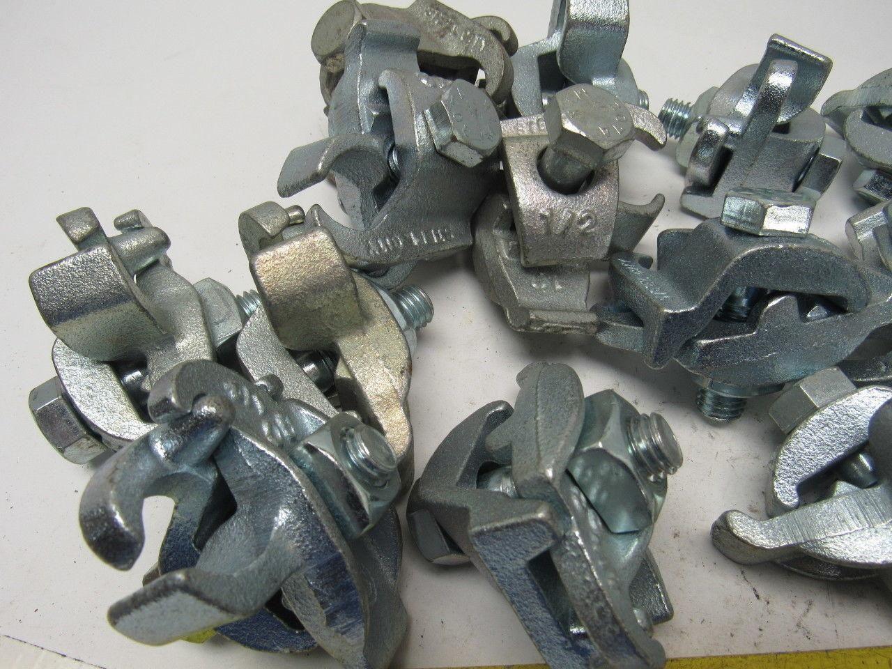 Steel City PC-50ET 1/2" Galvanized Edge Type Rigid Conduit Clamp Lot Of 17
