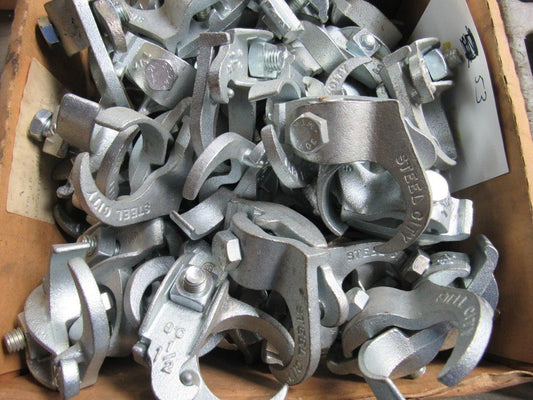 Steel City PC-150ET 1 1-1/2" Galvanized Edge Type Rigid Conduit Clamp Lot Of 53