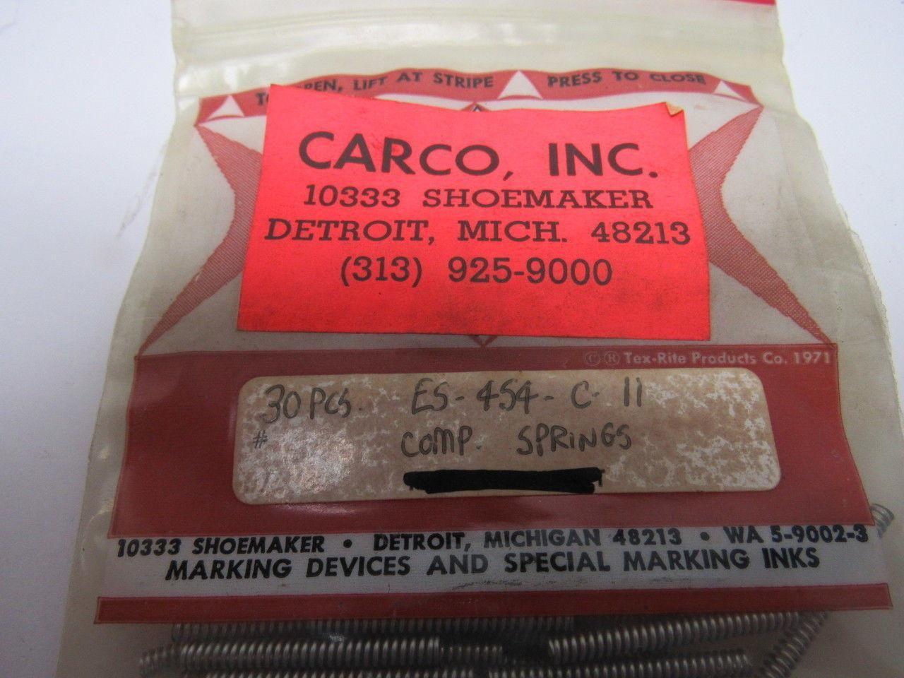 Carco ES-454-C-11 Automatic Spray Gun Comp. Spring Lot of 21