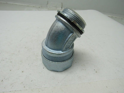 O-Z GEDNEY 4Q-4150T 45 Degree Liquidtight Connector Lot Of 2