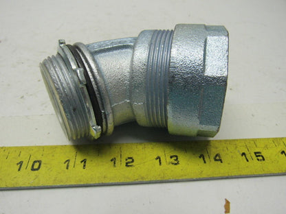 O-Z GEDNEY 4Q-4150T 45 Degree Liquidtight Connector Lot Of 2