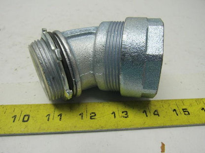 O-Z GEDNEY 4Q-4150T 45 Degree Liquidtight Connector Lot Of 2