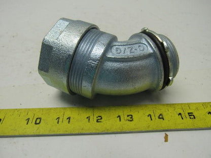 O-Z GEDNEY 4Q-4150T 45 Degree Liquidtight Connector Lot Of 2