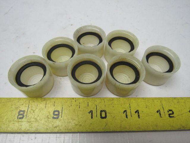 A-B Allen Bradley 800T-N44 Ser. C Illuminated White Extended Head Cap Lot of 7