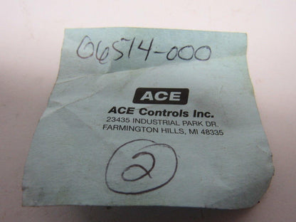 Ace Controls 06514-000 Safety Shock Absorber Square Flange  44mm ID. Lot of 2