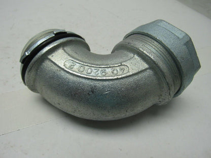 O-Z GEDNEY 4Q-9200T Steel 90 Degree Liquidtight Connector Lot Of 2