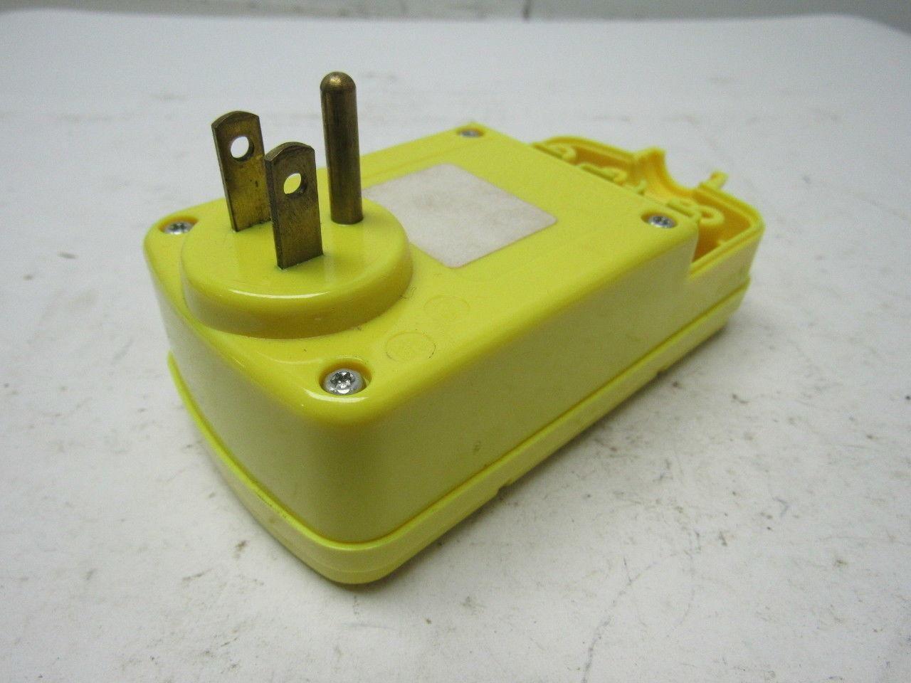 Leviton 6594 GFCI Right Angle Plug Manual Reset