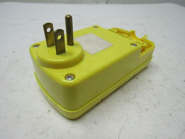 Leviton 6594 GFCI Right Angle Plug Manual Reset