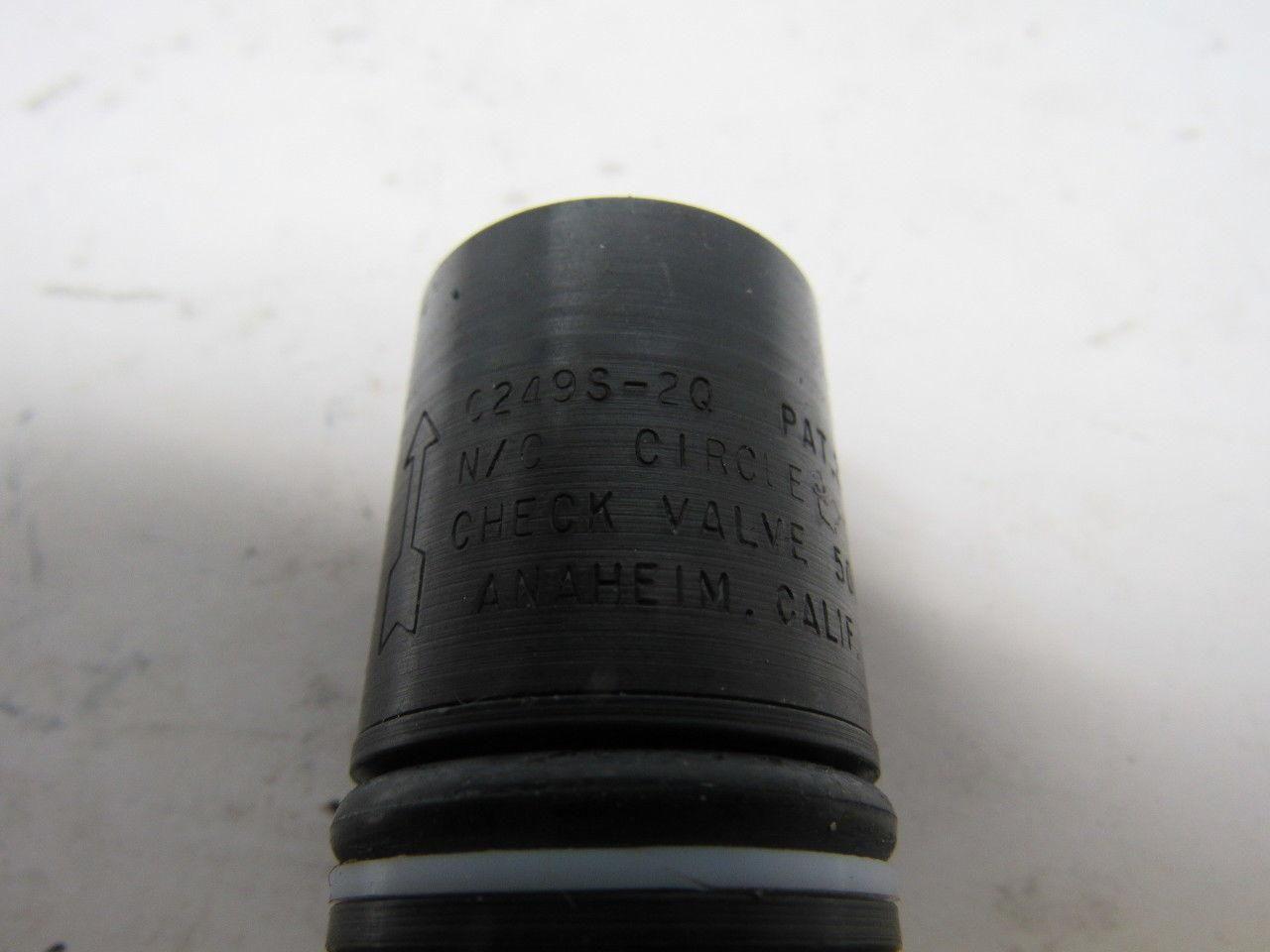 Circle Seal C249S-2Q Cartridge Check Valve C-200 Series 0 To 5000 PSI