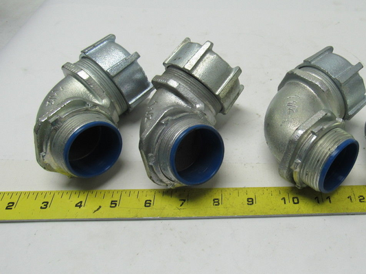 Thomas & Betts 1-1/2" Malleable Iron 90 Degree Liquidtight Connector Lot Of 3