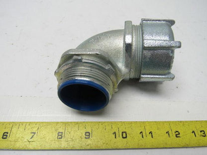 Thomas & Betts 1-1/2" Malleable Iron 90 Degree Liquidtight Connector Lot Of 3