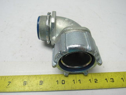 Thomas & Betts 1-1/2" Malleable Iron 90 Degree Liquidtight Connector Lot Of 3