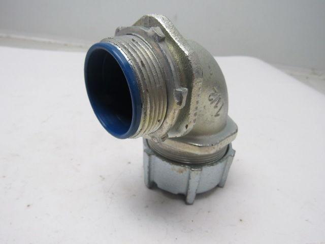 Thomas & Betts 1-1/2" Malleable Iron 90 Degree Liquidtight Connector Lot Of 3